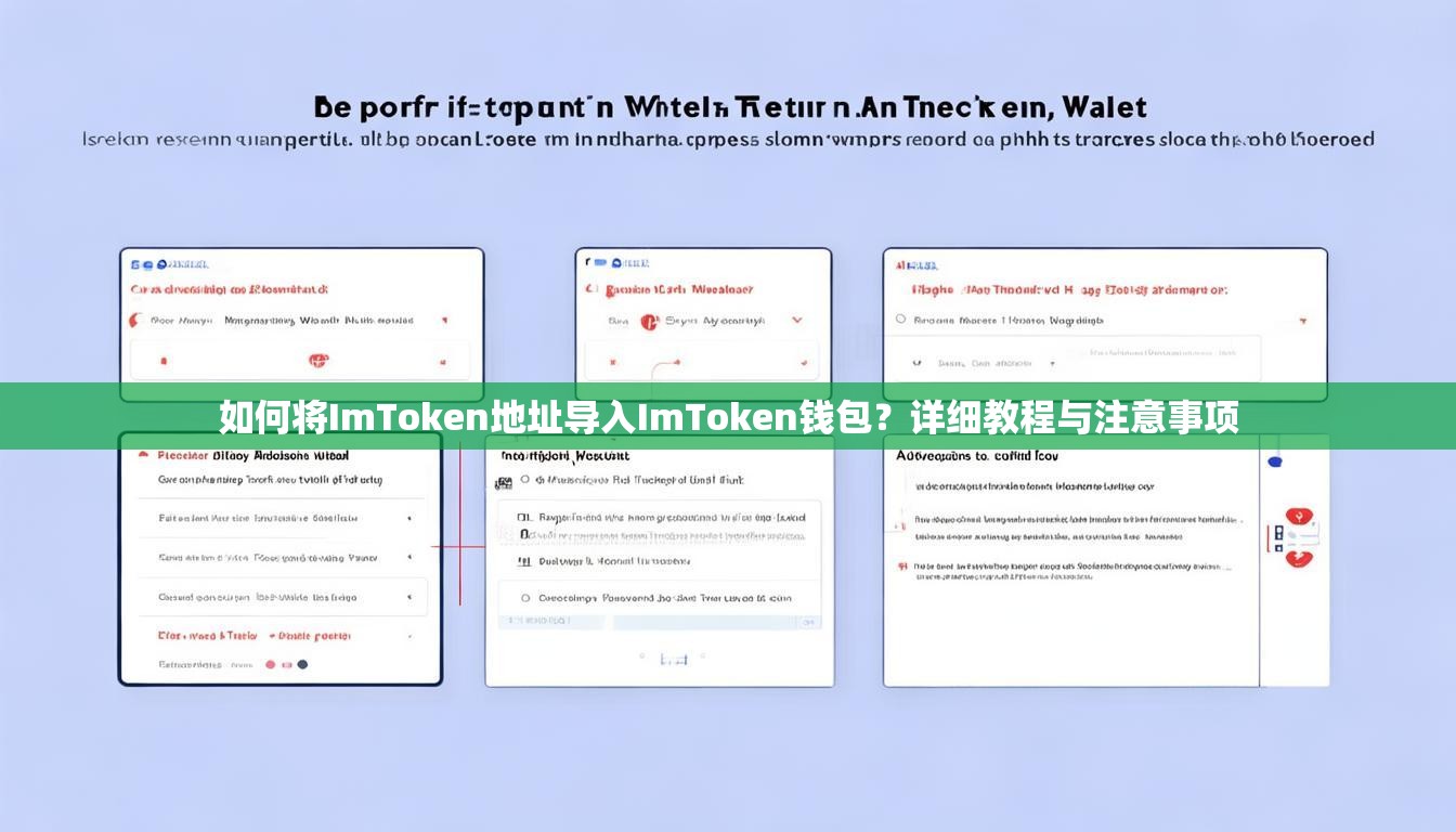 如何将ImToken地址导入ImToken钱包?详细教程与注意事项 如何将ImToken地址导入ImToken钱包?详细教程与注意事项