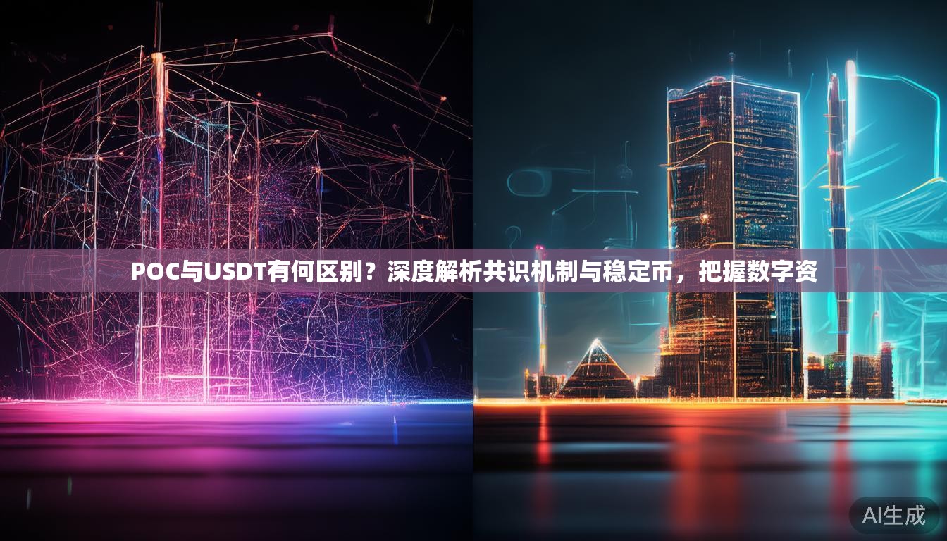 POC与USDT有何区别?深度解析共识机制与稳定币,把握数字资 POC与USDT有何区别?深度解析共识机制与稳定币,把握数字资