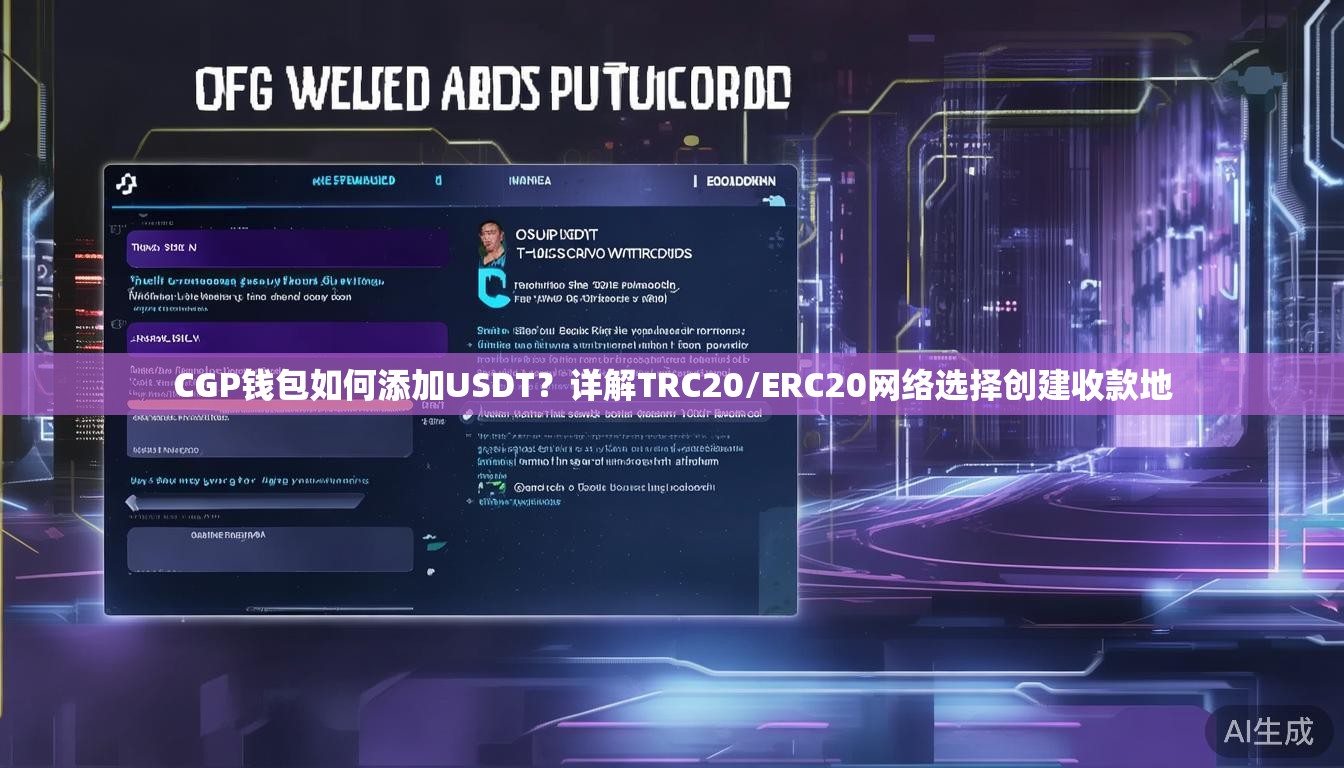 CGP钱包如何添加USDT?详解TRC20/ERC20网络选择创建收款地 CGP钱包如何添加USDT?详解TRC20/ERC20网络选择创建收款地