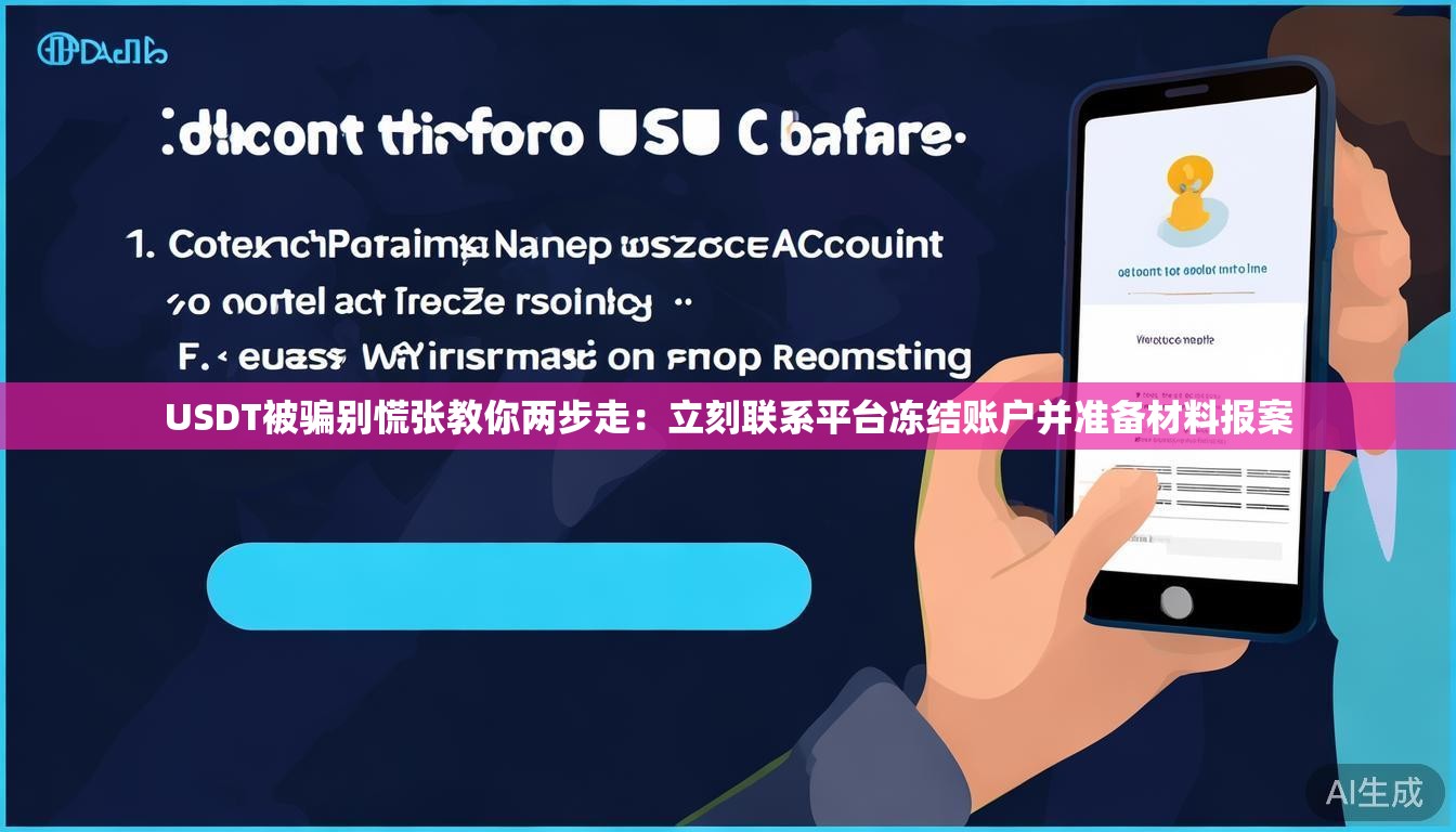USDT被骗别慌张教你两步走:立刻联系平台冻结账户并准备材料报案 USDT被骗别慌张教你两步走:立刻联系平台冻结账户并准备材料报案