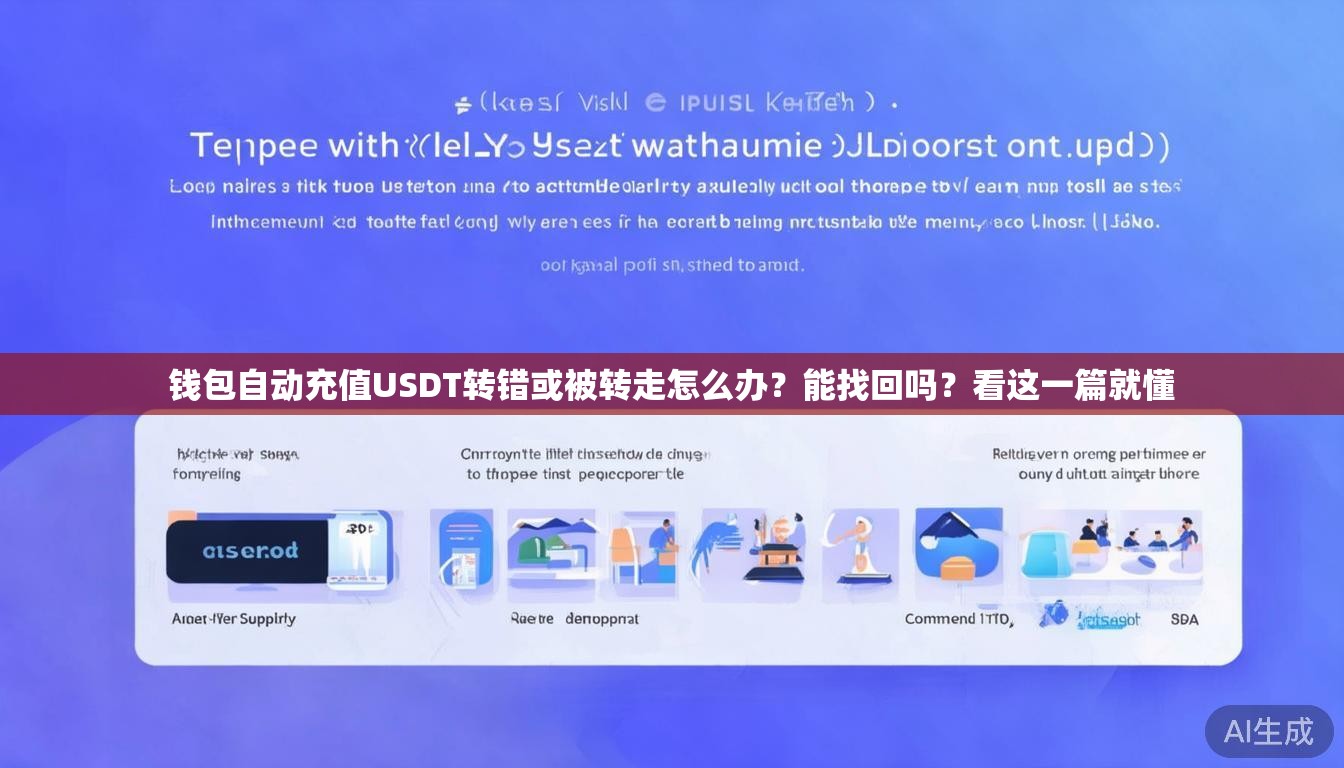 钱包自动充值USDT转错或被转走怎么办?能找回吗?看这一篇就懂 钱包自动充值USDT转错或被转走怎么办?能找回吗?看这一篇就懂
