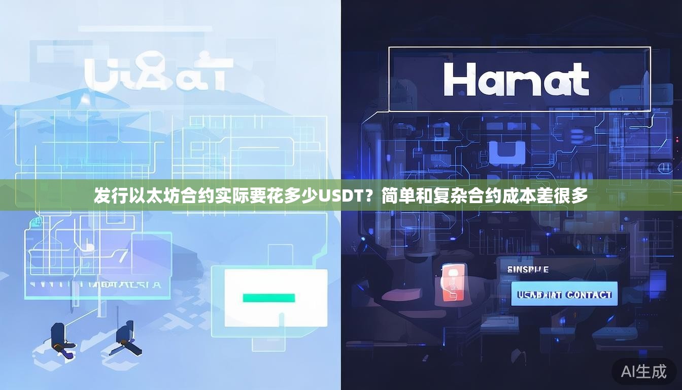 发行以太坊合约实际要花多少USDT？简单和复杂合约成本差很多