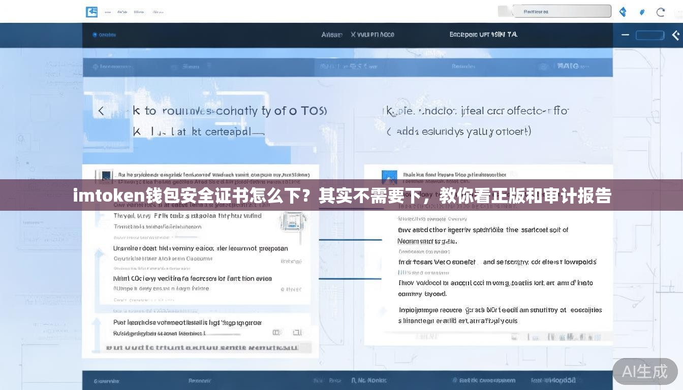 imtoken钱包安全证书怎么下？其实不需要下，教你看正版和审计报告